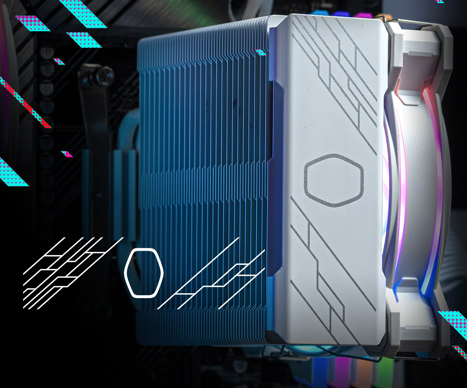 Cooler Master Hyper 212 Halo White CPU Air Cooler